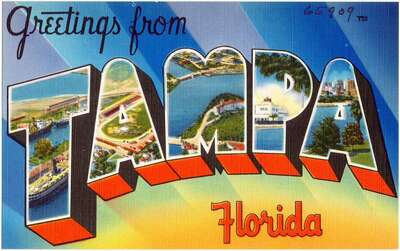 Picture of postcard of Tampa Bay, Florida